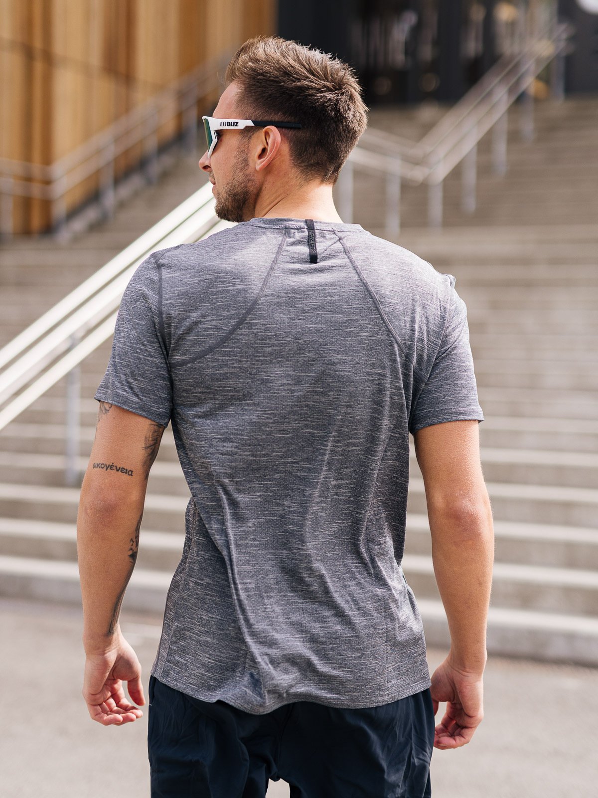 Craft Adv Charge Melange Short Sleeve Tee Man Black Melange