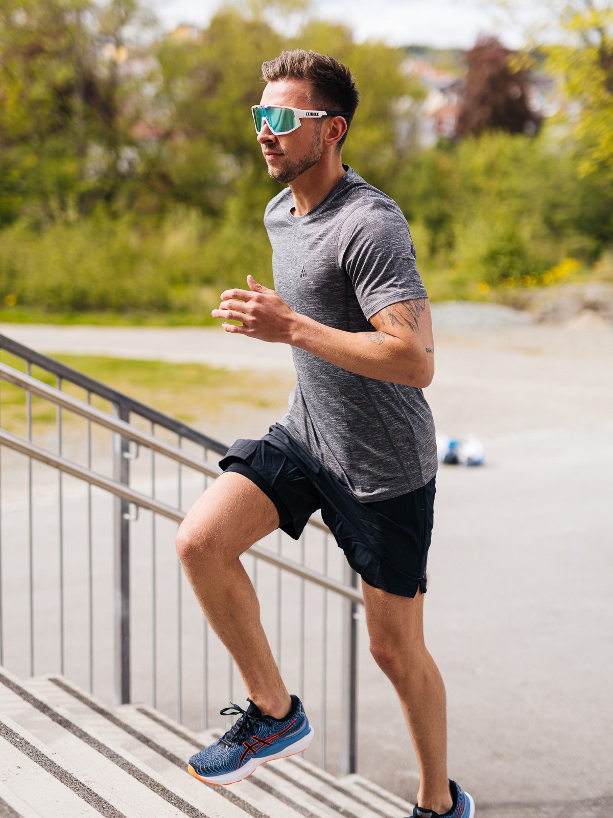 Craft Adv Charge Melange Short Sleeve Tee Man Black Melange