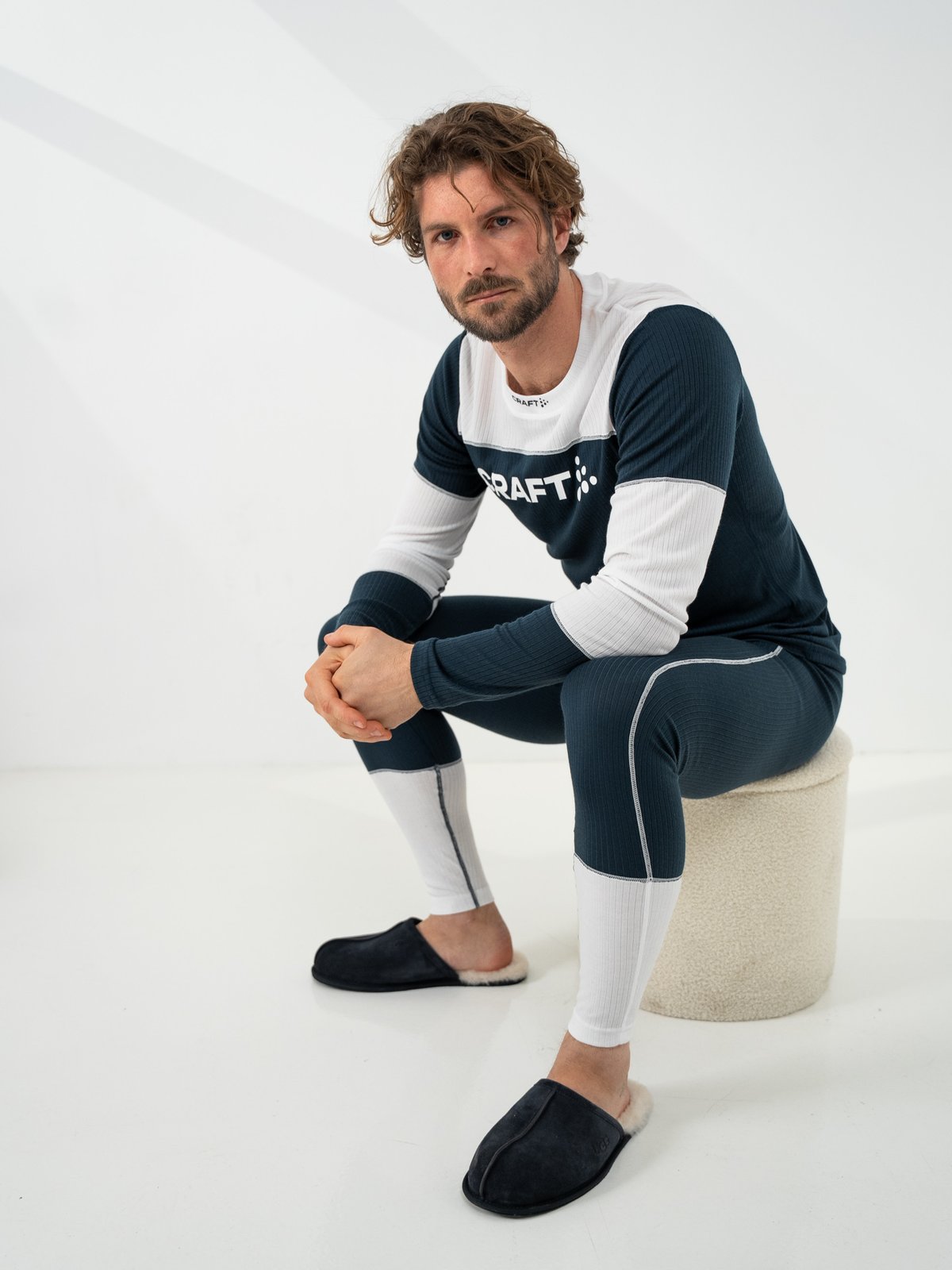 Craft NOR Baselayer Set Marine/Hvit