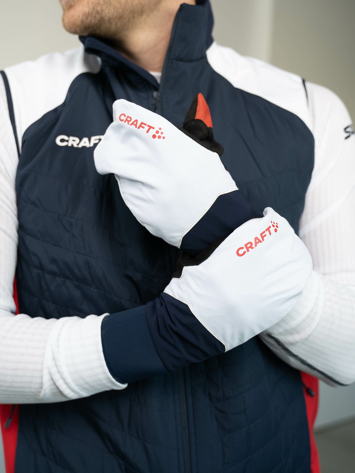 Craft NOR Advanced Speed Mitten Blaze/White