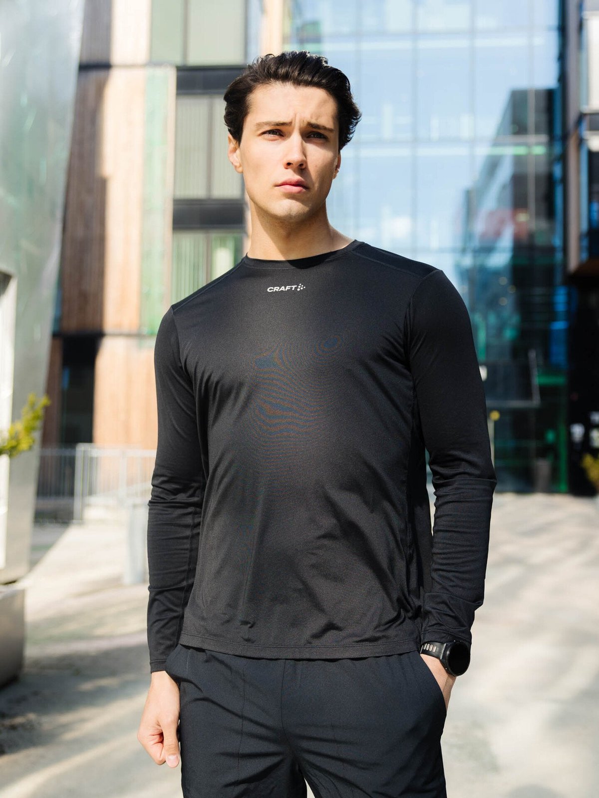 Craft Advance Essence Long Sleeve Tee 2 Black