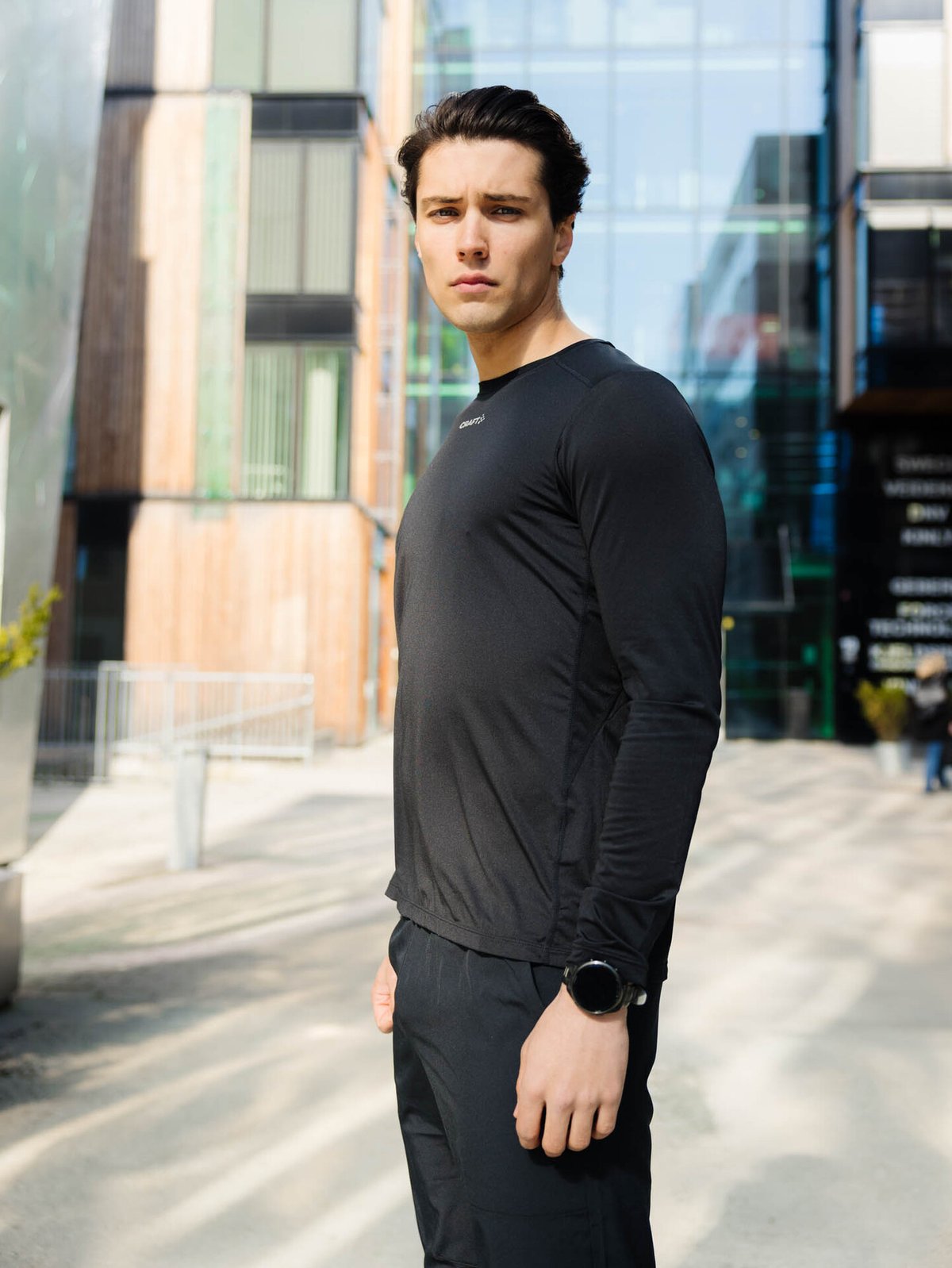Craft Advance Essence Long Sleeve Tee 2 Black