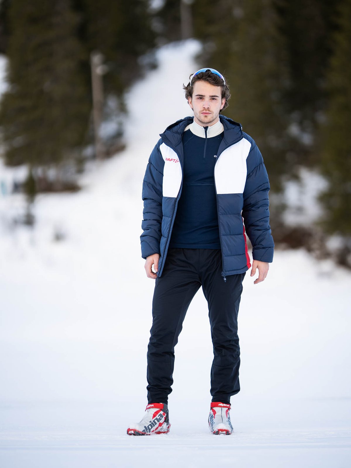 Craft Nor Adv Wool Merino Half Zip Blaze