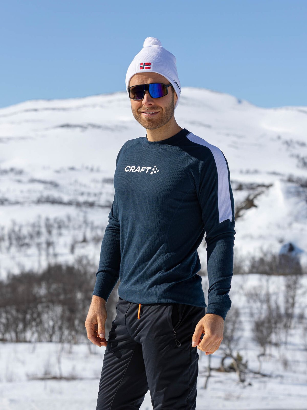 Craft Nor Dry Baselayer Set M Blaze/White