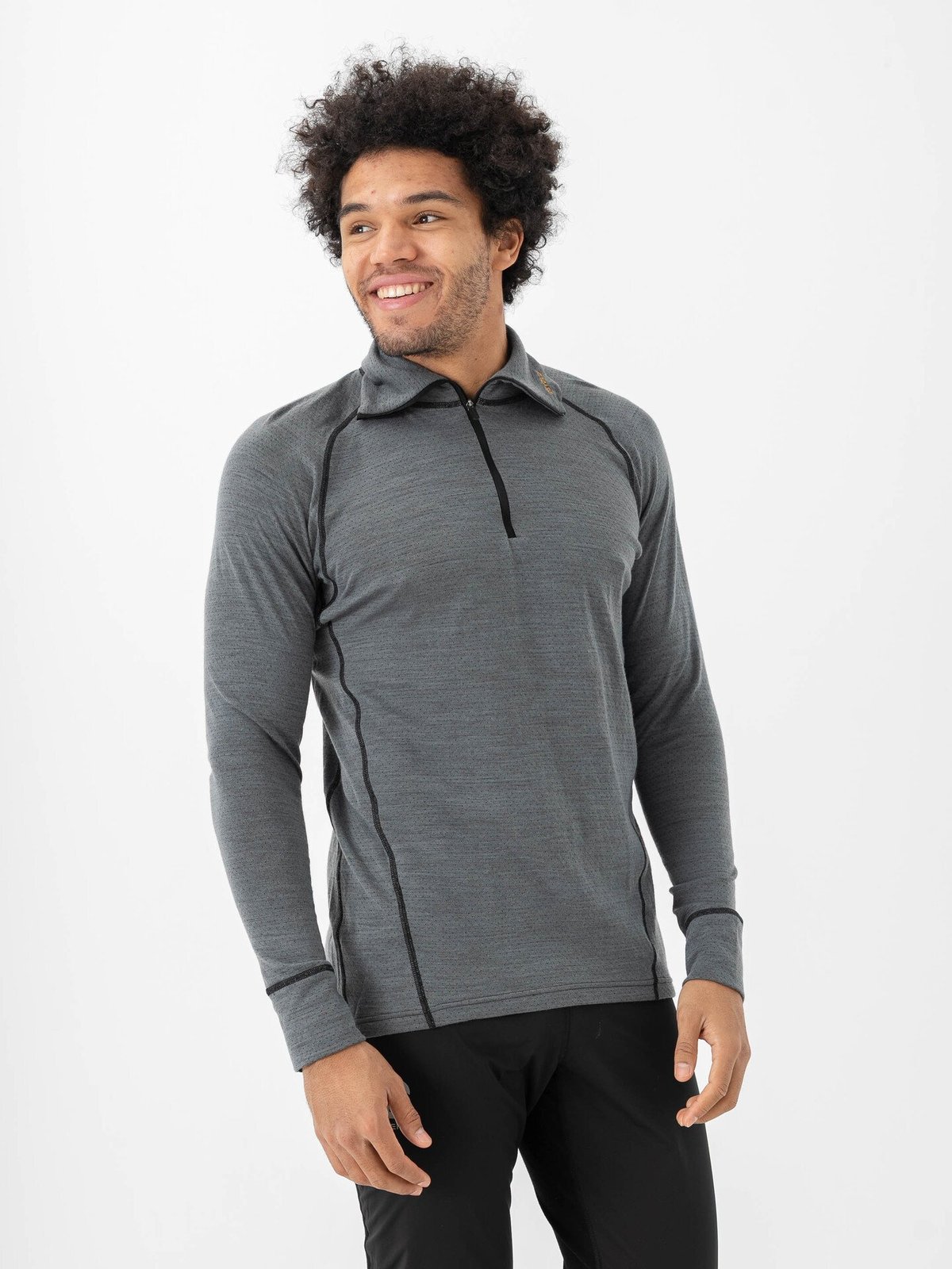 Devold Duo Active Merino 205 Z.Neck Man Grå