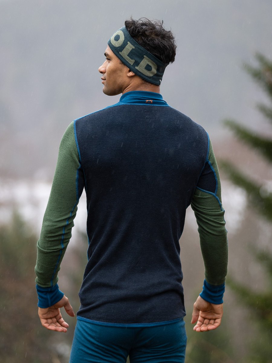 Devold Wool Mesh 190 Zip Neck Man Flood