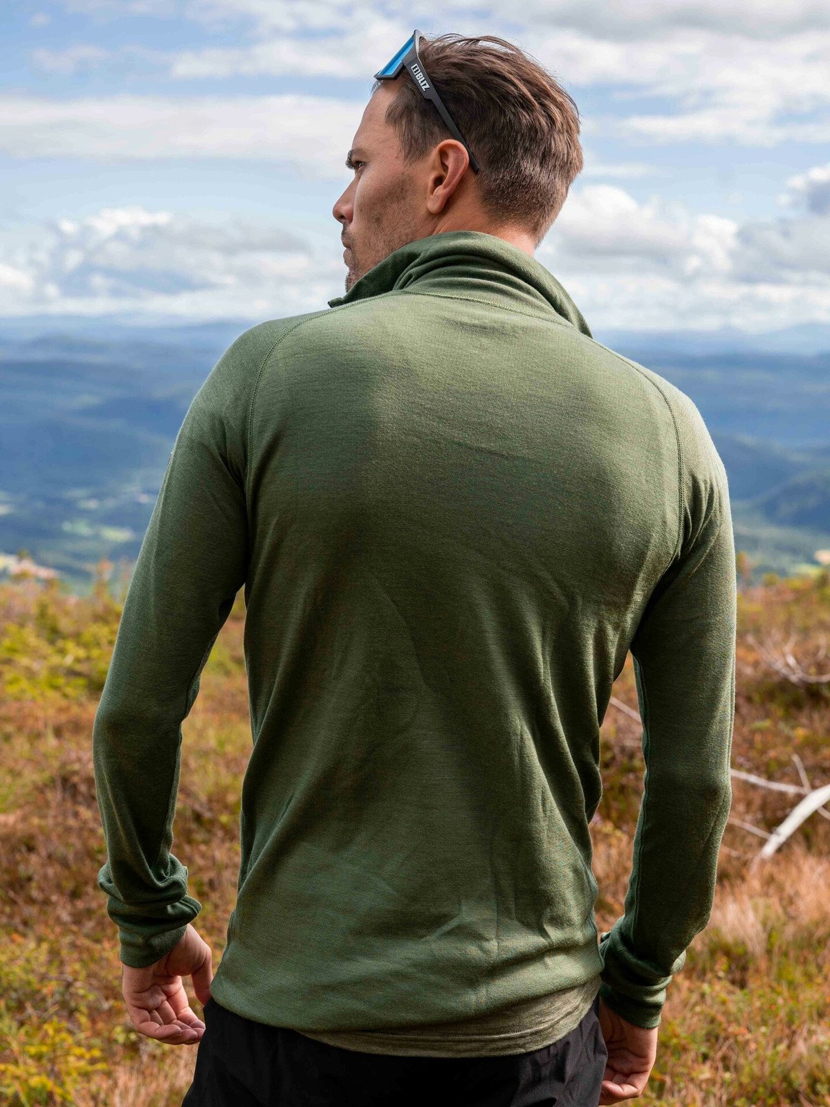Devold Expedition Man Zip Neck Forest