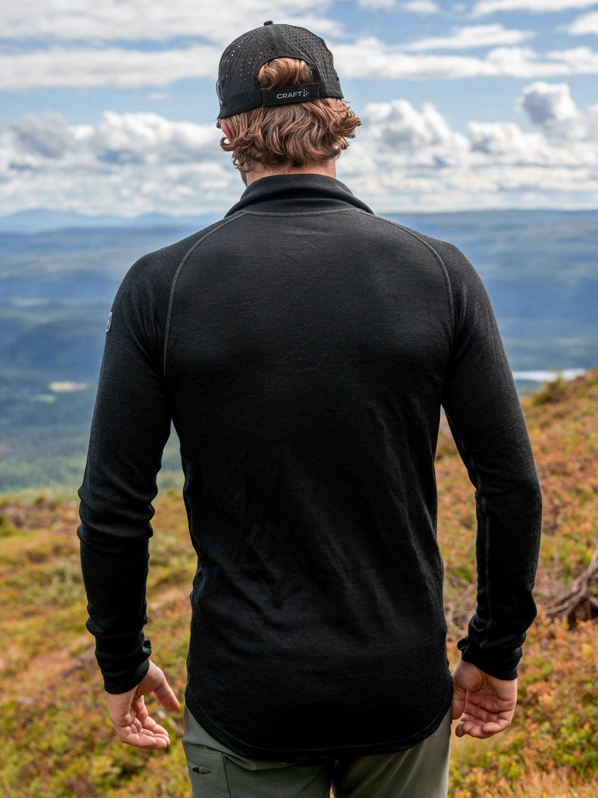 Devold Expedition Man Zip Neck Black