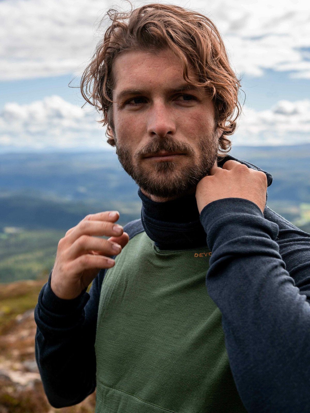 Devold Expedition Arctic 235 Hoodie Man Forest Ink