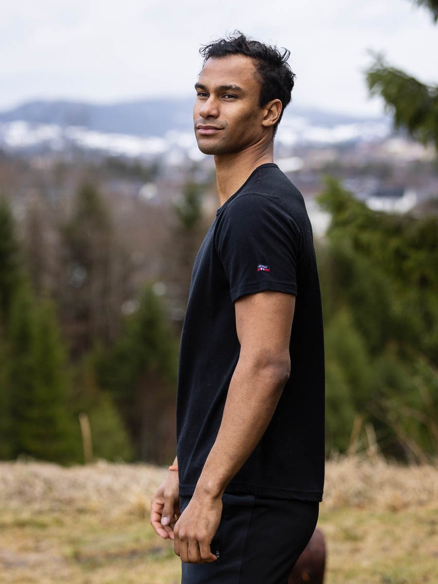Devold Breeze Merino 150 T-Shirt Man Black