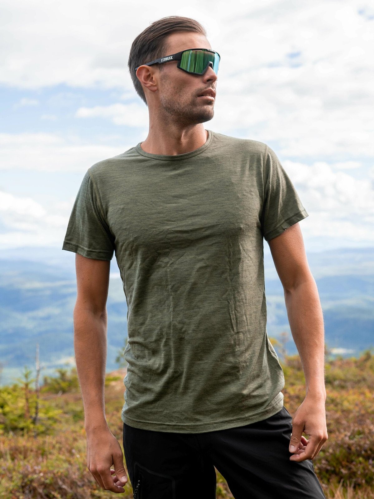 Devold Breeze Merino 150 T-Shirt Man Lichen Melange