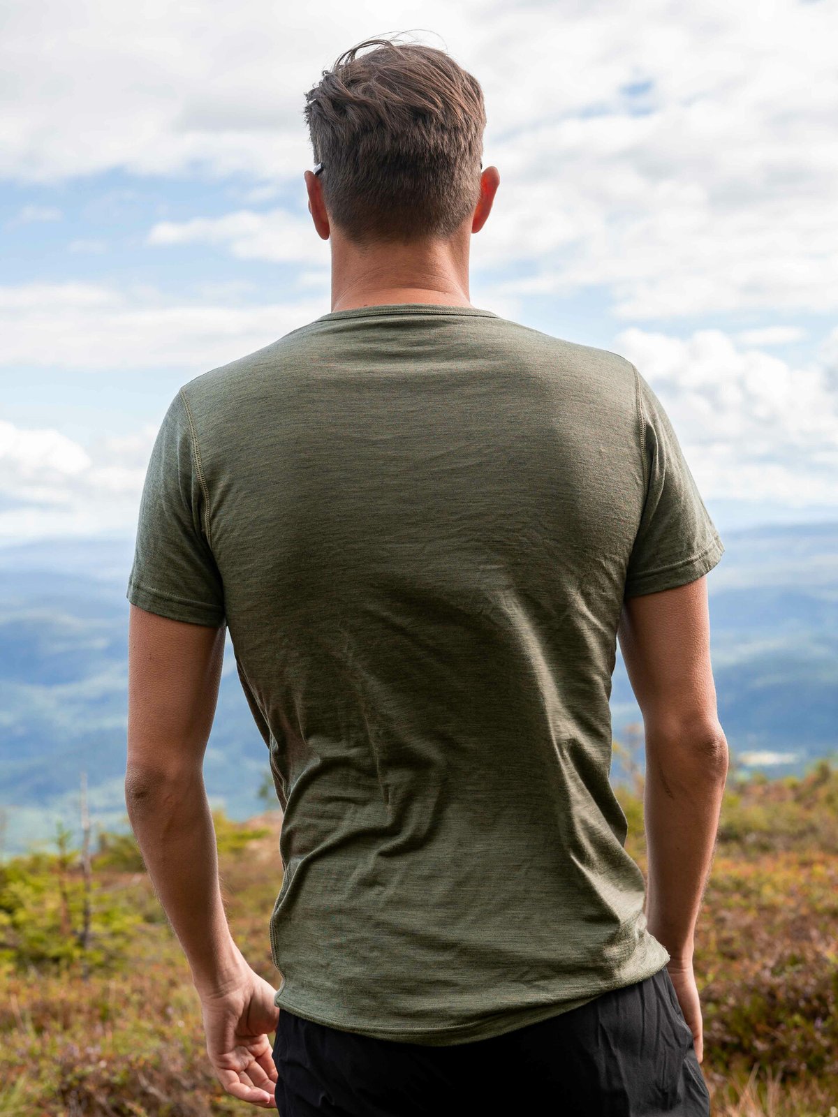 Devold Breeze Merino 150 T-Shirt Man Lichen Melange