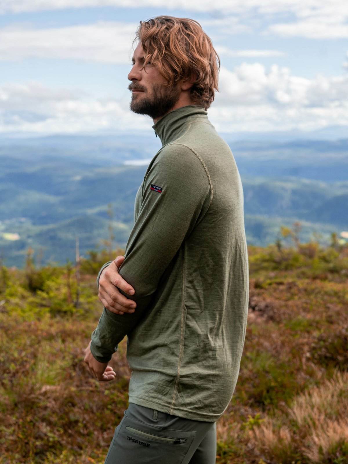 Devold Breeze Merino 150  Zip Neck Man Lichen Melange
