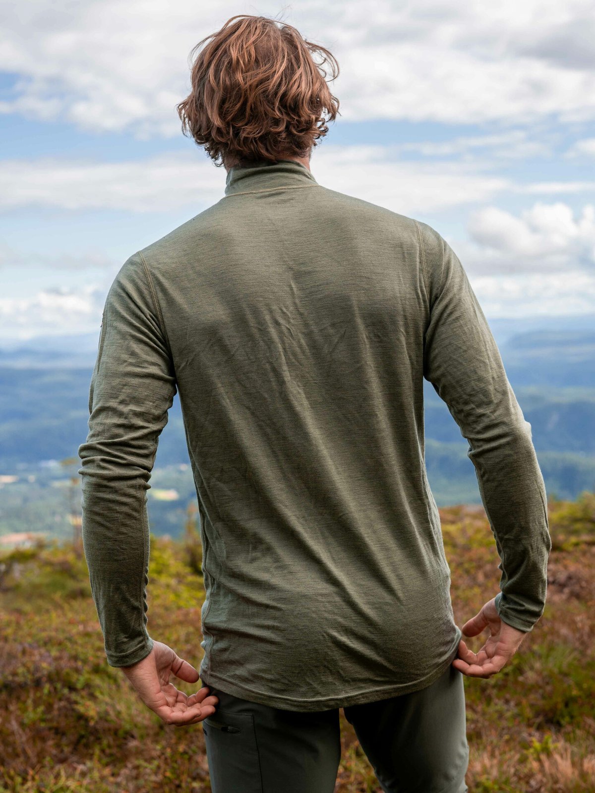 Devold Breeze Merino 150  Zip Neck Man Lichen Melange