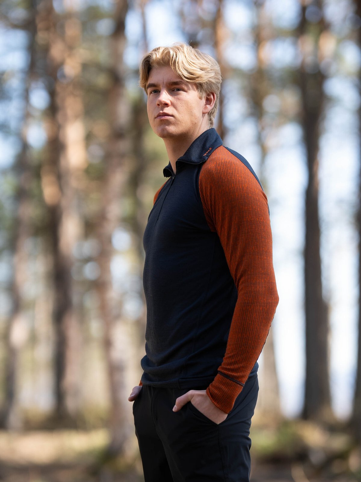Devold Duo Active Merino 205 Zip Neck Man Blå