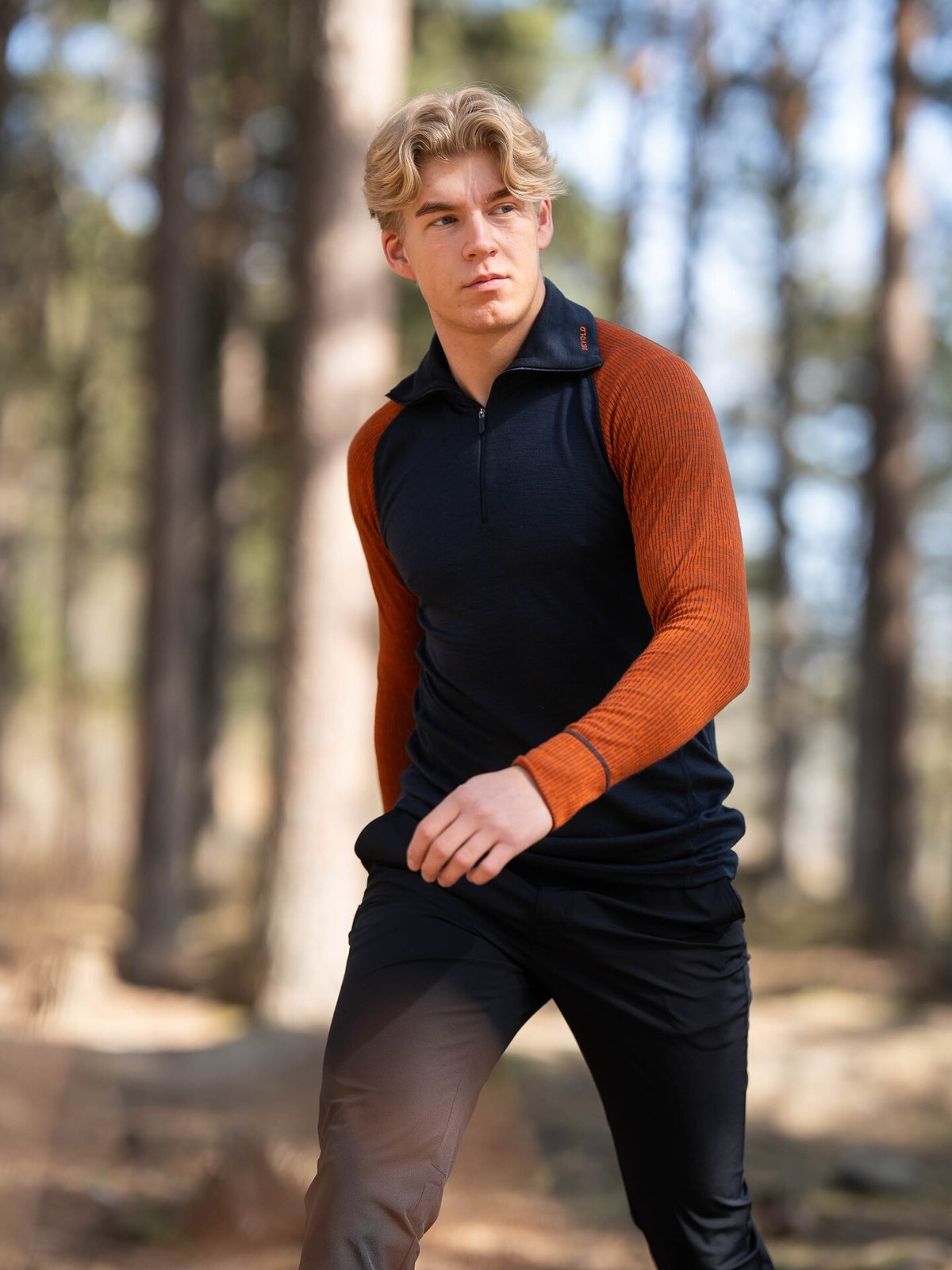 Devold Duo Active Merino 205 Zip Neck Man Blå