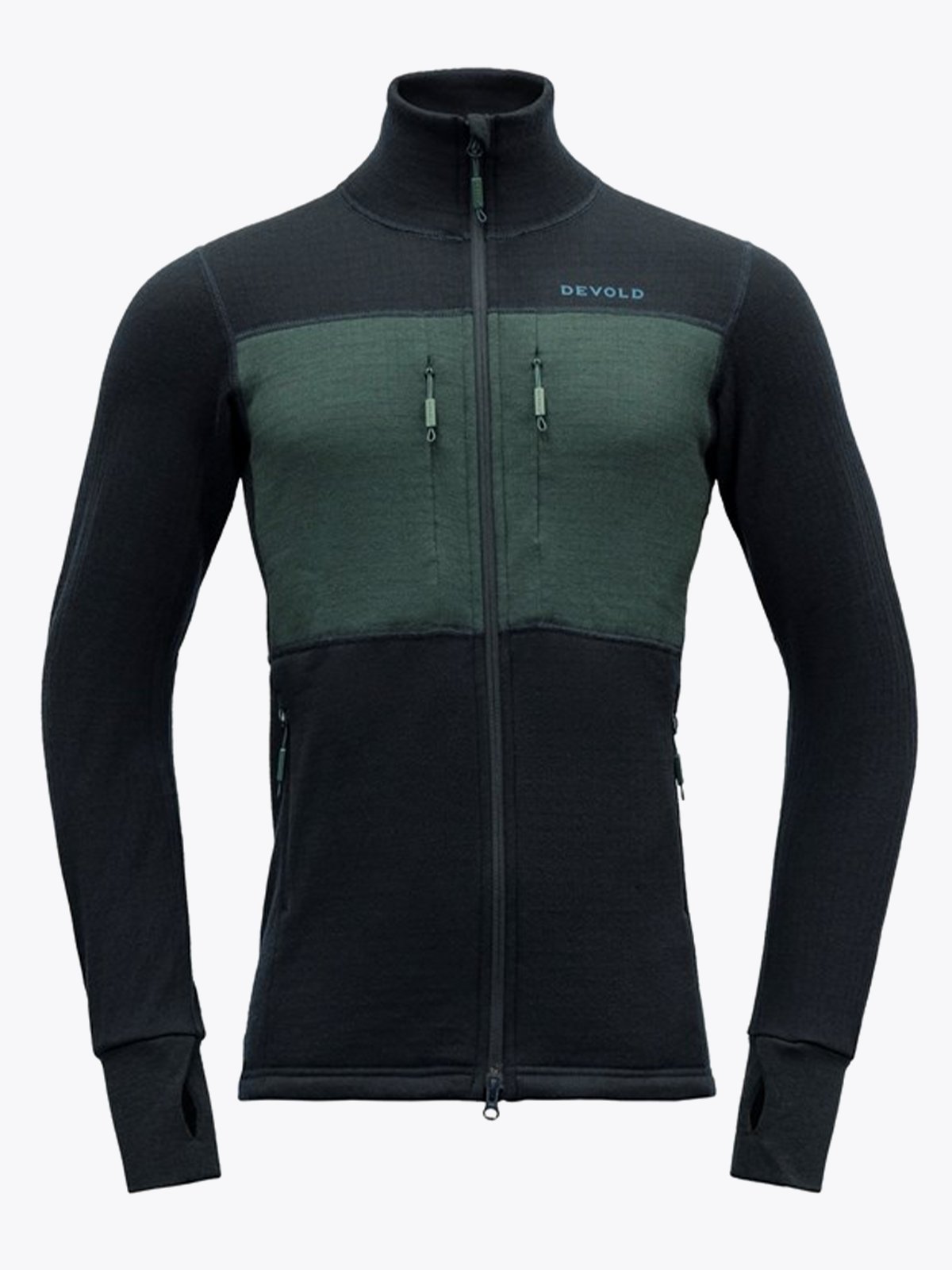 Devold Egga Grid Merino Jacket Man Ink/Woods