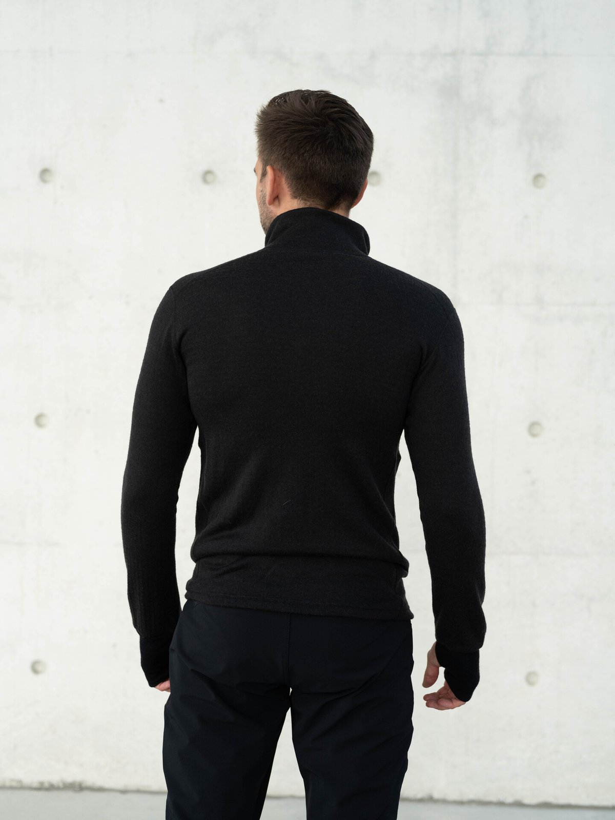 Devold Egga Grid Merino Jacket Man Caviar