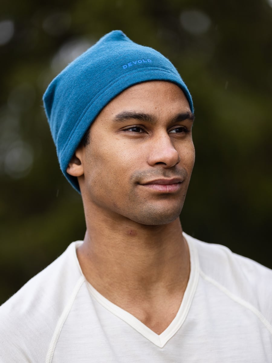 Devold Egga Grid Merino Beanie Flood