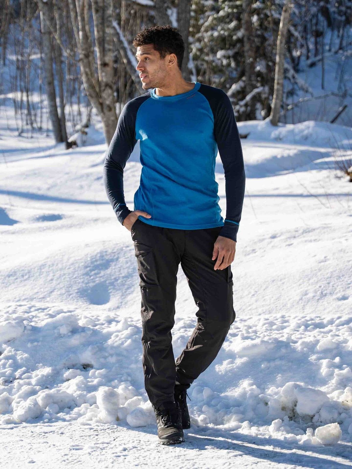 Devold Duo Active Merino 205 Shirt Man Blue/Ink