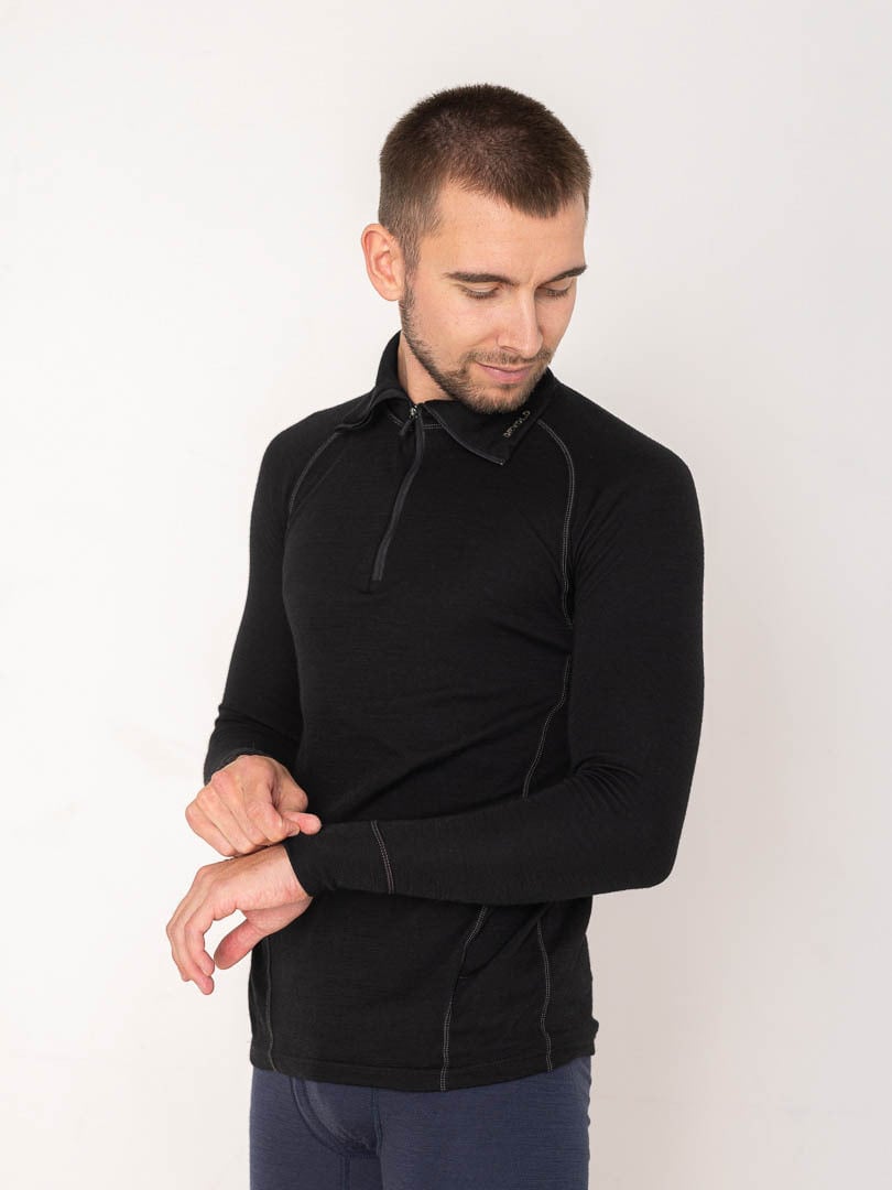 Devold Duo Active Merino 205 Zip Neck Man Black