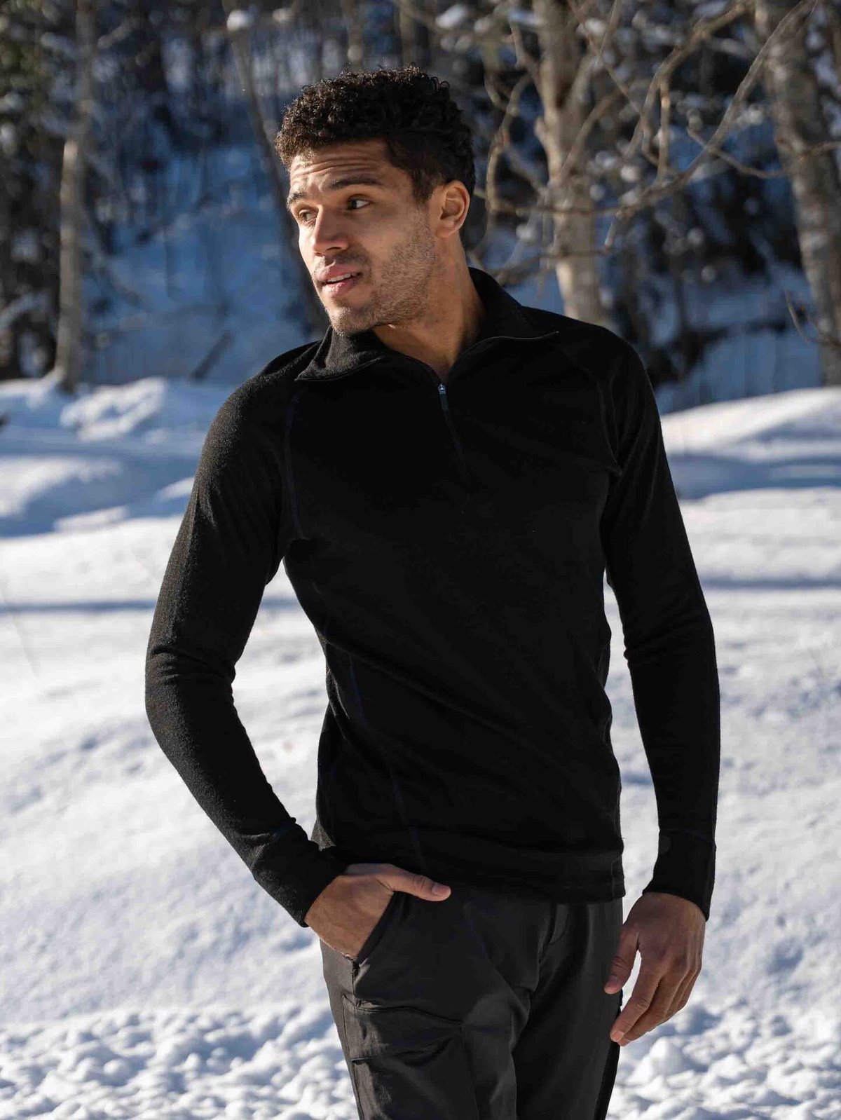 Devold Duo Active Merino 205 Zip Neck Man Black