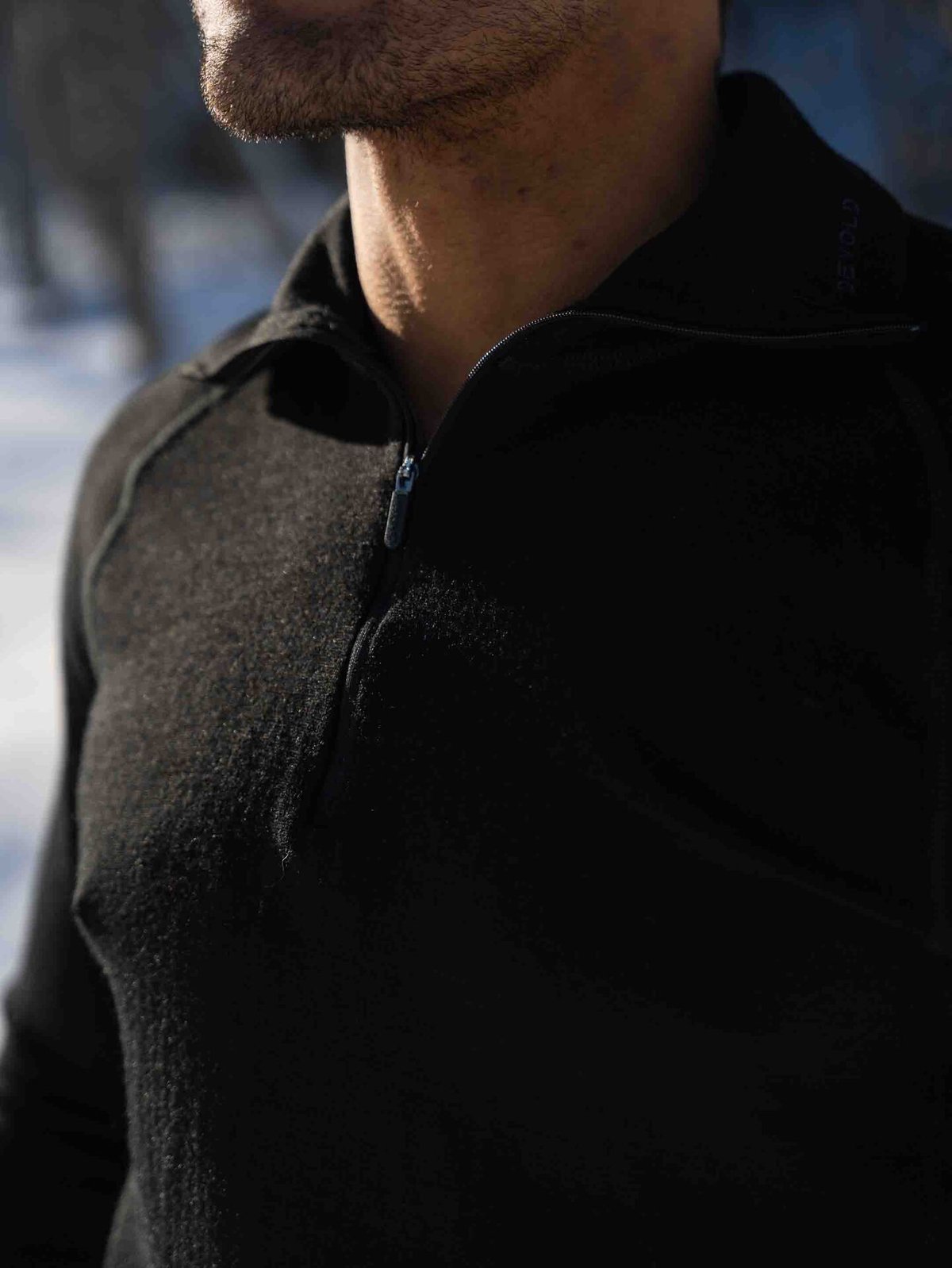 Devold Duo Active Merino 205 Zip Neck Man Black