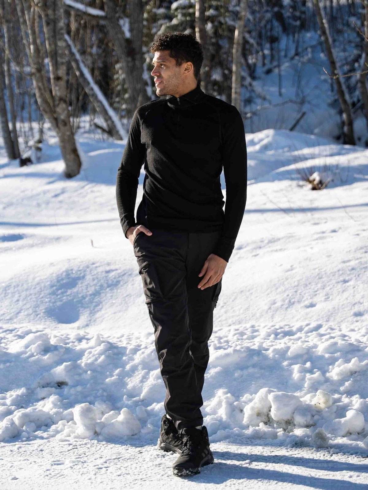 Devold Duo Active Merino 205 Zip Neck Man Black