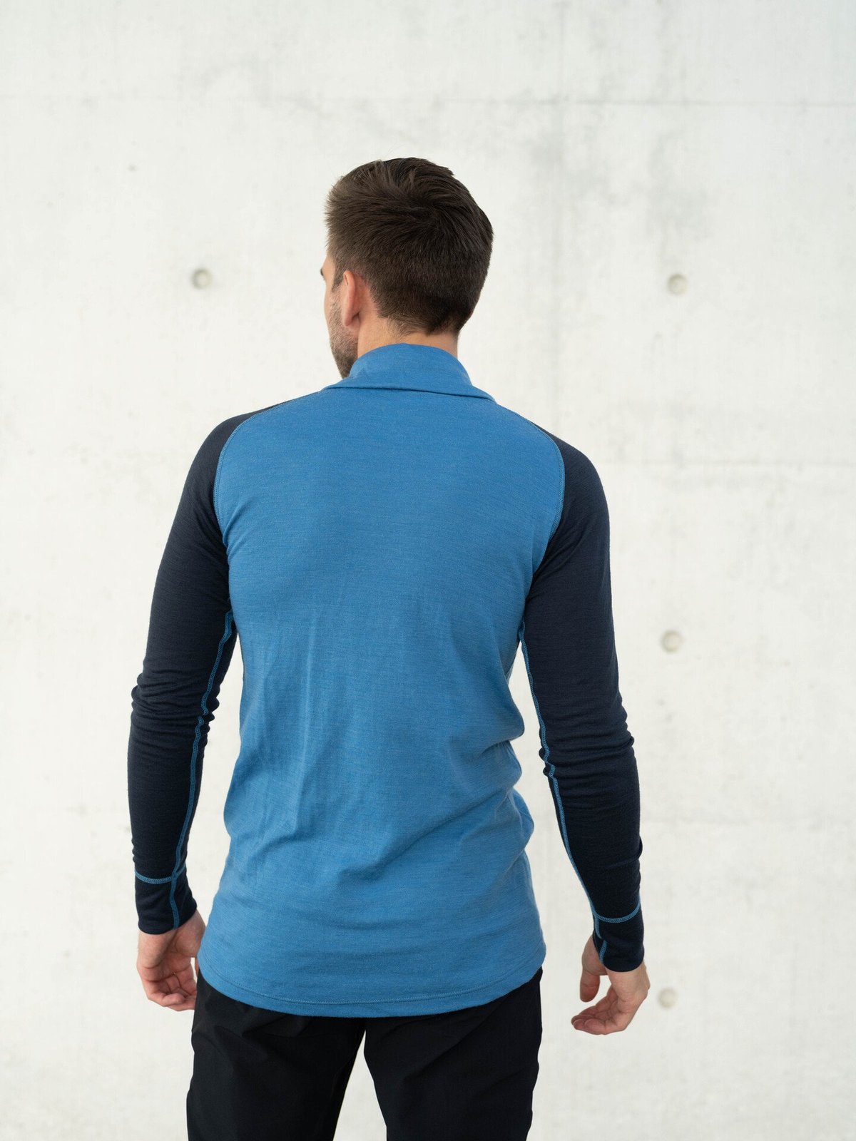 Devold Duo Active Merino 205 Zip Neck Man Blue/Ink