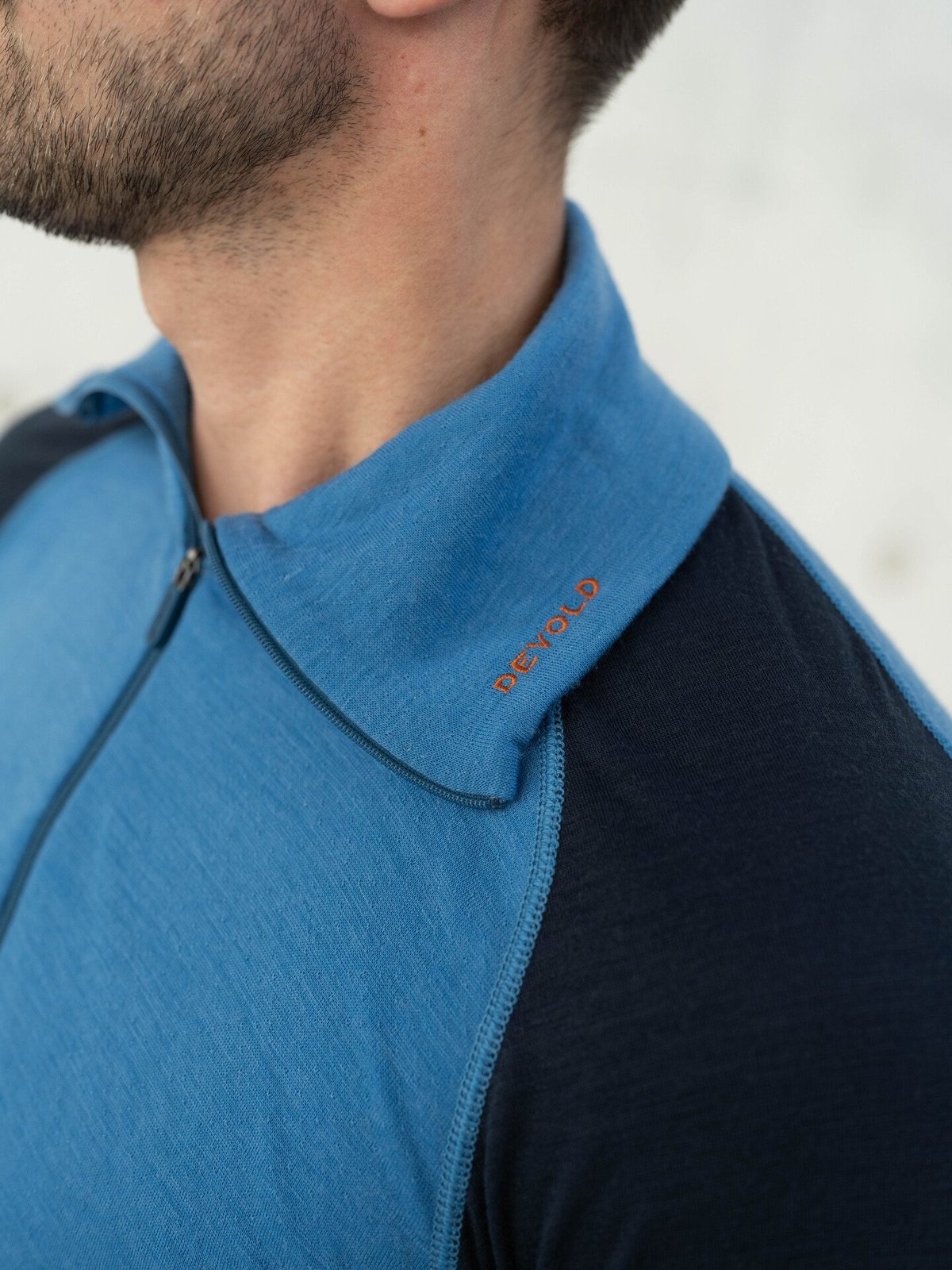 Devold Duo Active Merino 205 Zip Neck Man Blue/Ink