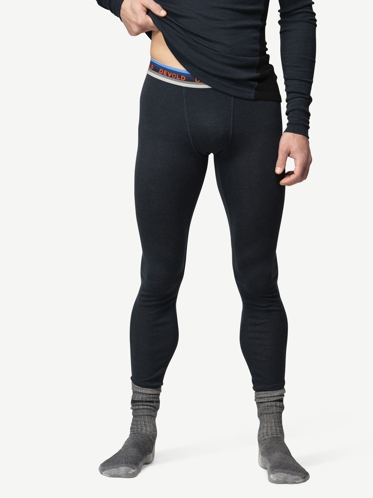 Devold Lauparen Merino 190 Longs Man Blå