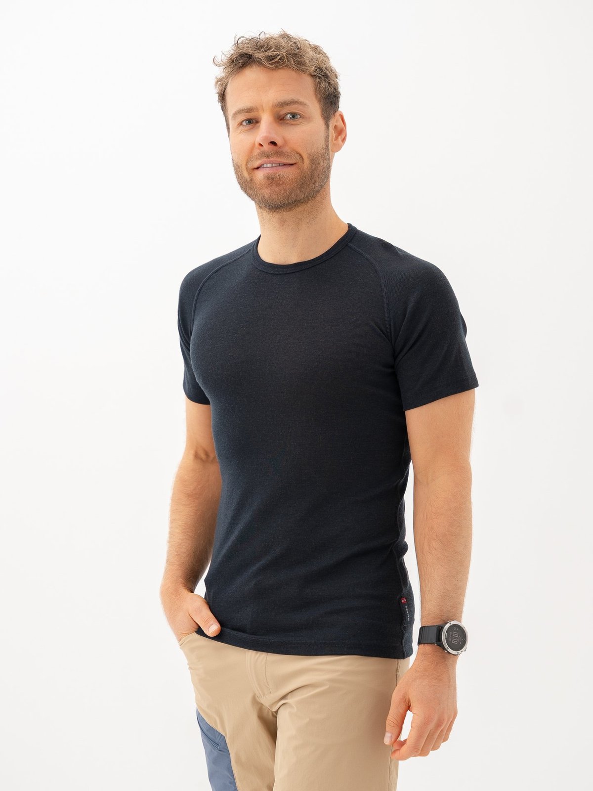 Devold Lauparen Merino 190 Base Tee Man Blå