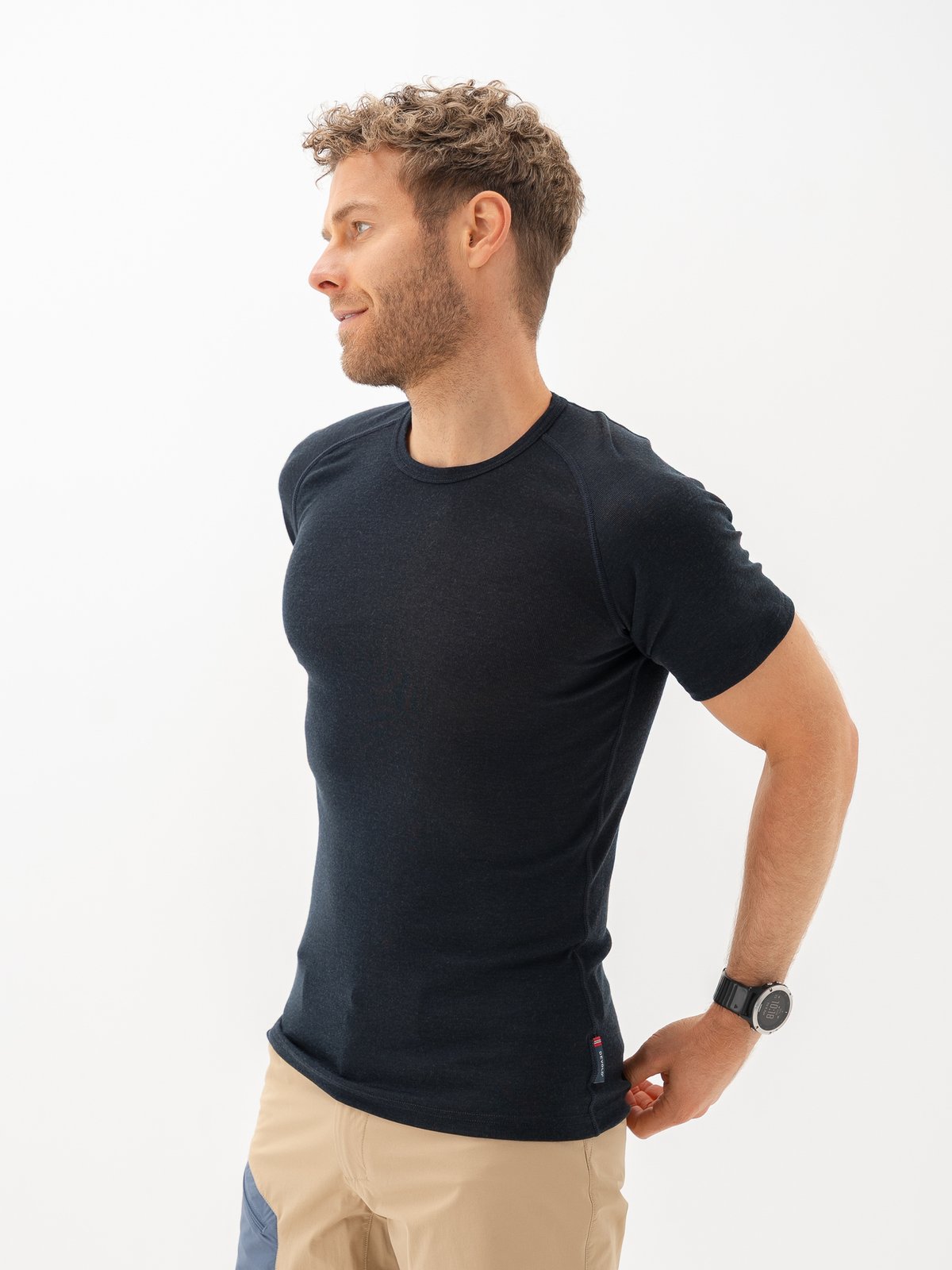 Devold Lauparen Merino 190 Base Tee Man Blå