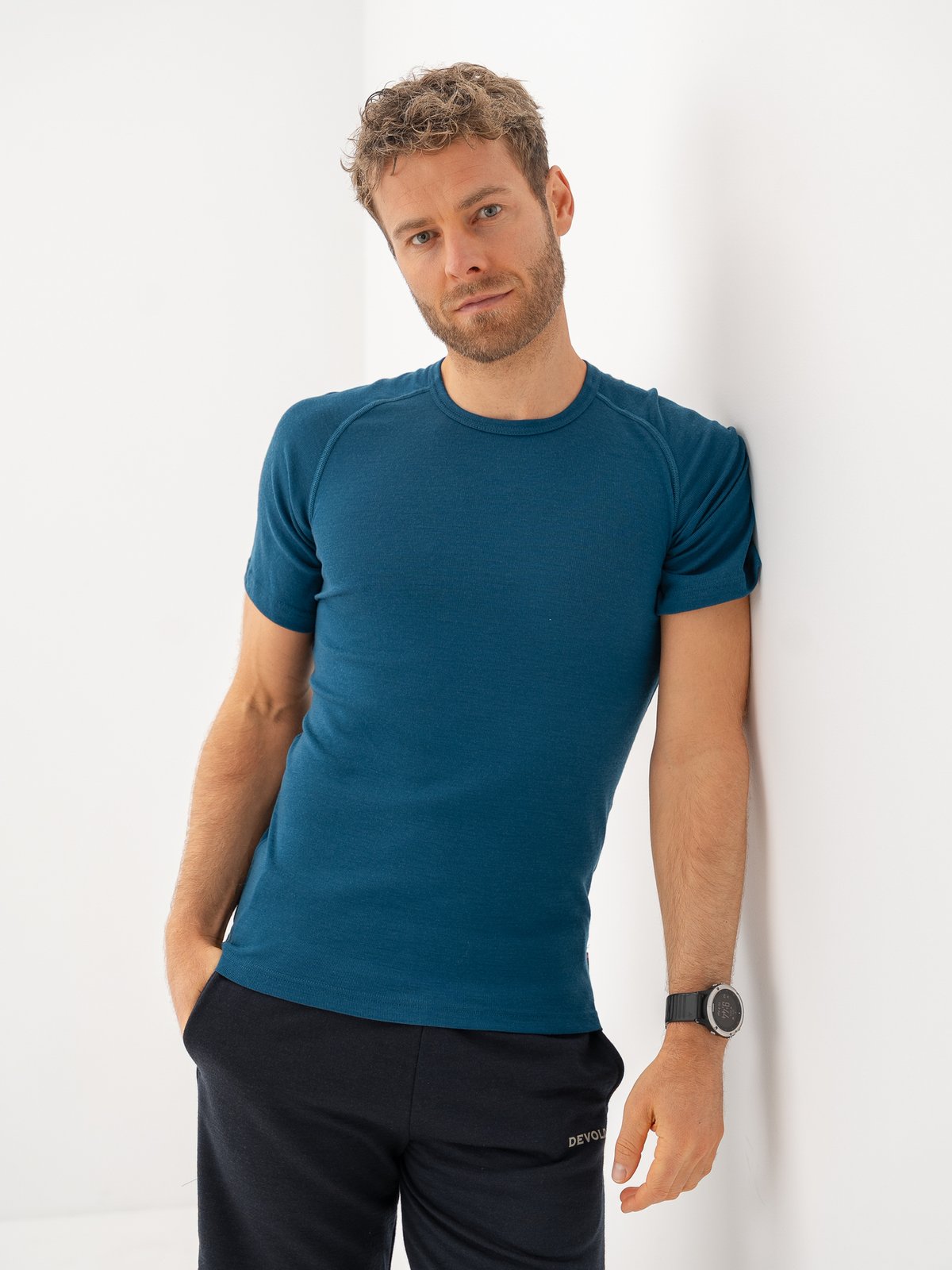 Devold Lauparen Merino 190 Base Tee Man Flood