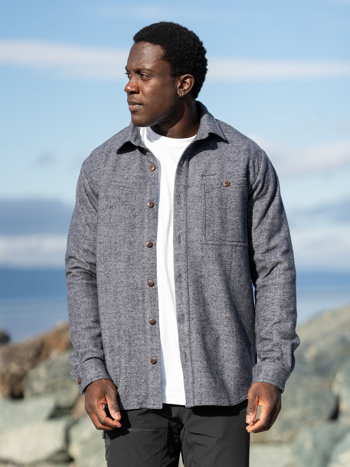 Devold Merino Overshirt Ink Melange