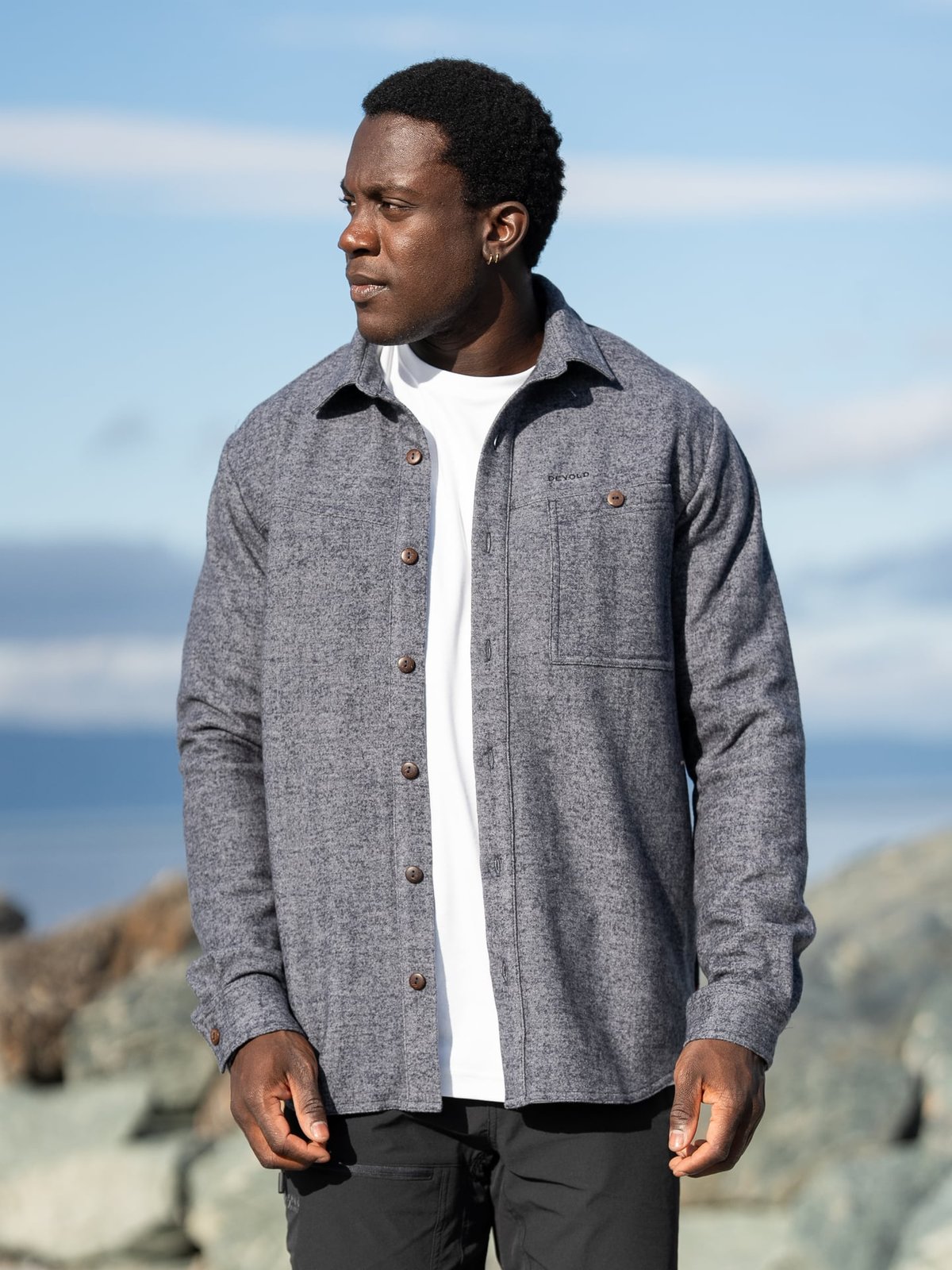 Devold Merino Overshirt Ink Melange