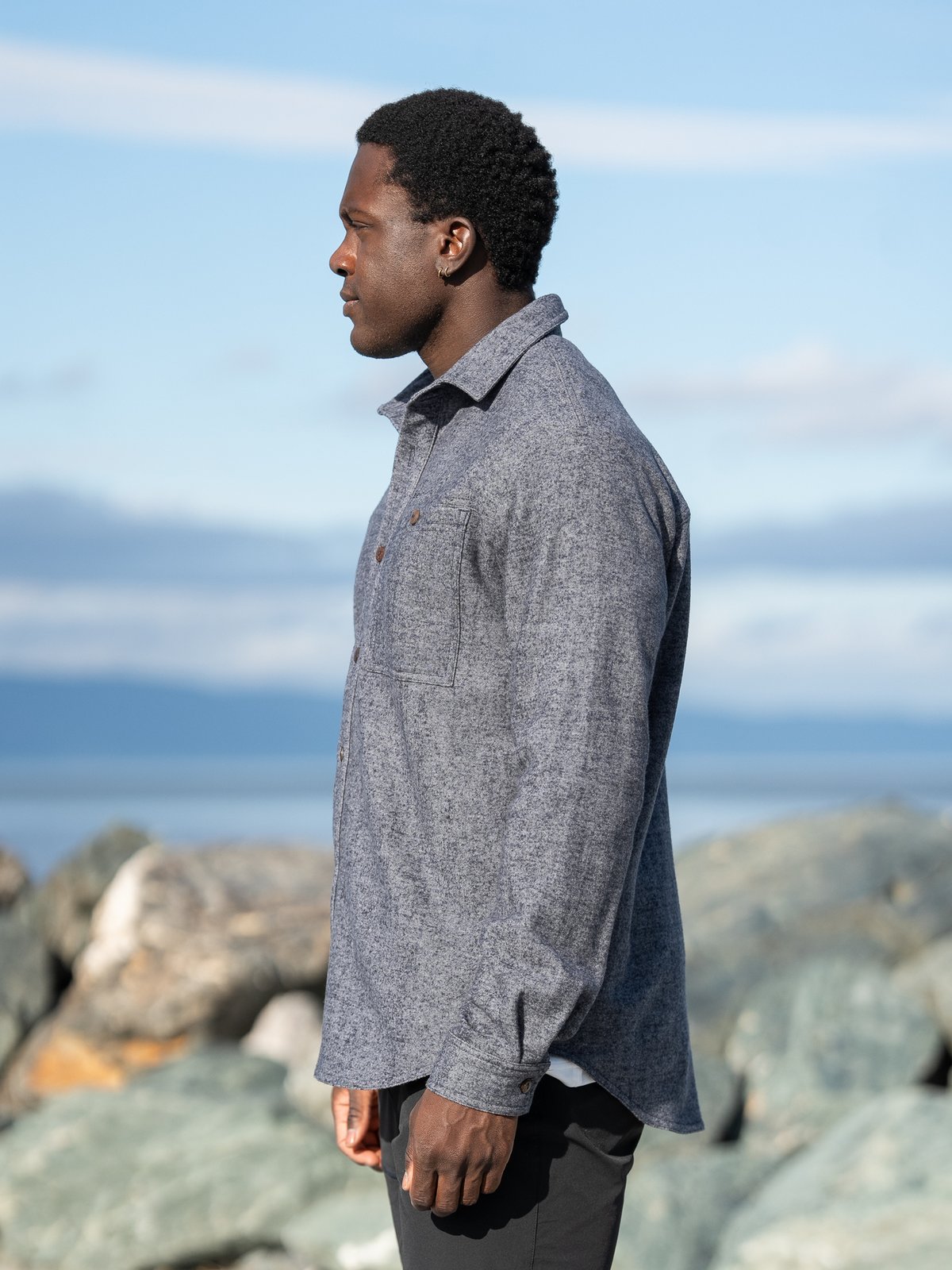 Devold Merino Overshirt Ink Melange