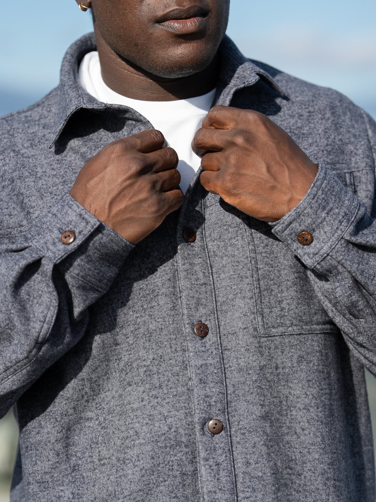 Devold Merino Overshirt Ink Melange