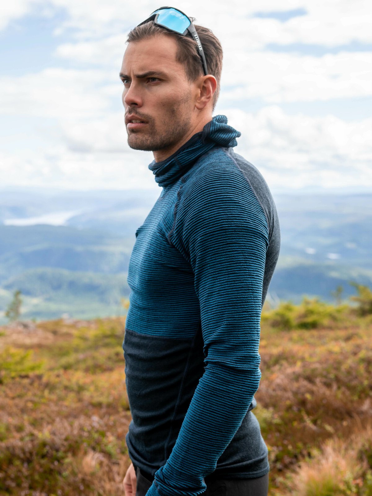 Devold Tuvegga Merino Hoodie Man Flood