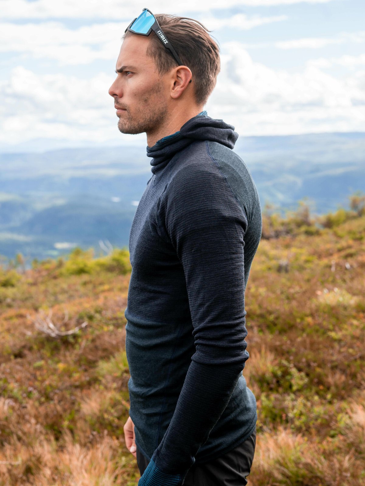 Devold Tuvegga Merino Hoodie Man Flood