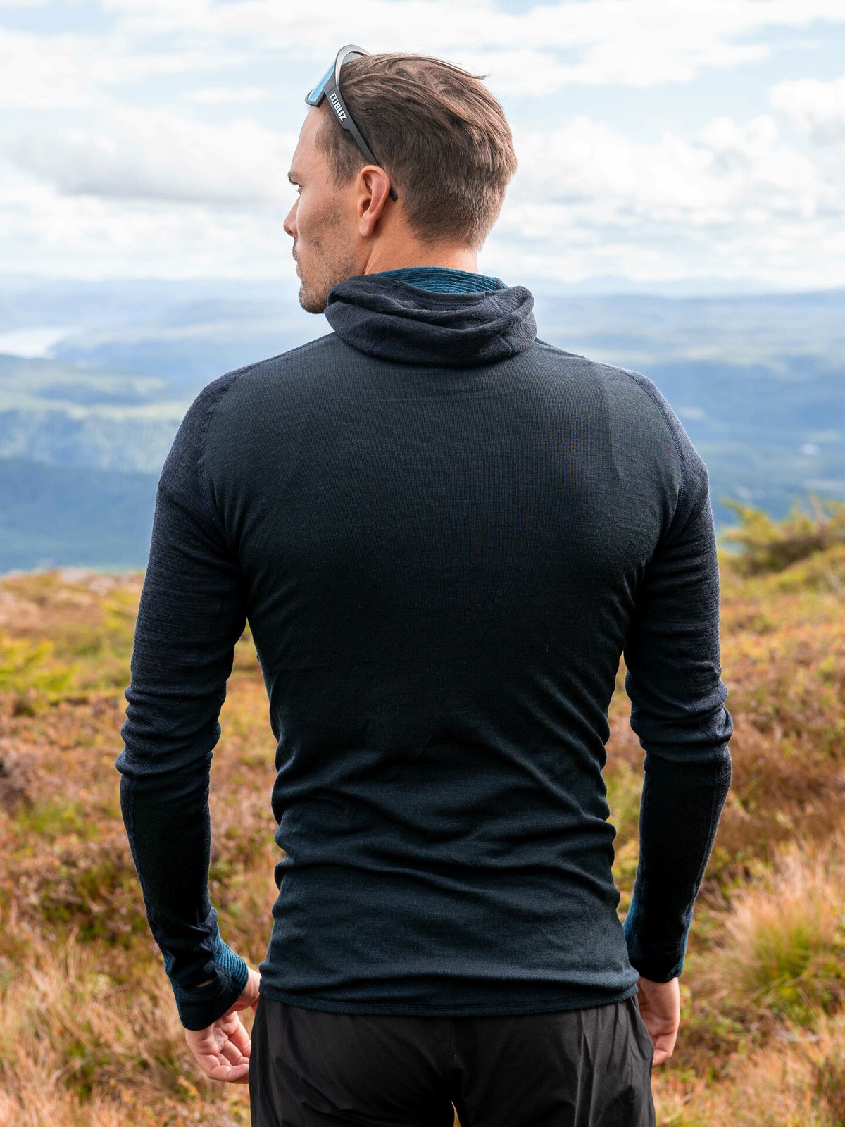 Devold Tuvegga Merino Hoodie Man Flood