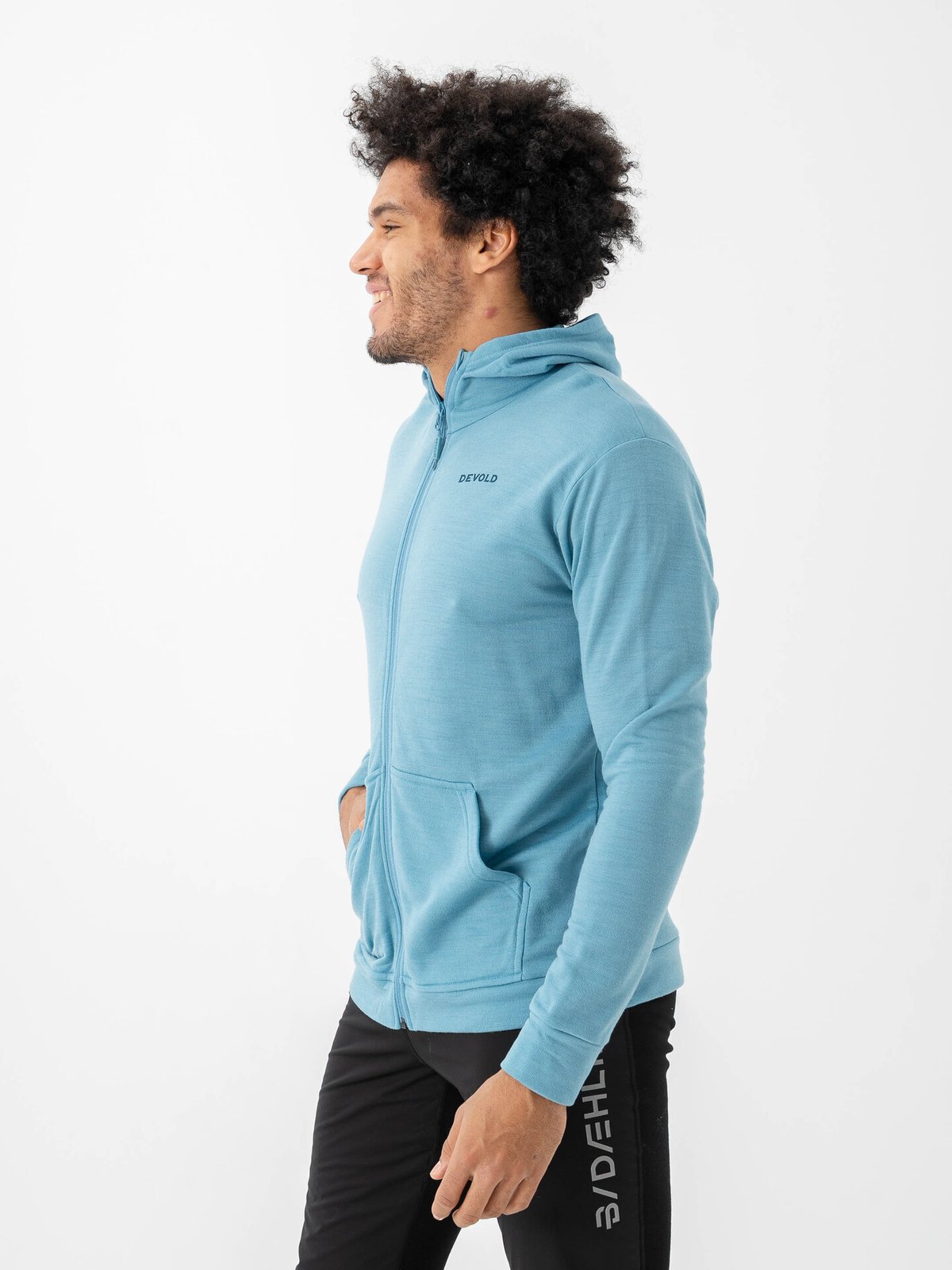 Devold Everyday Zip Hoodie Man Skyblue
