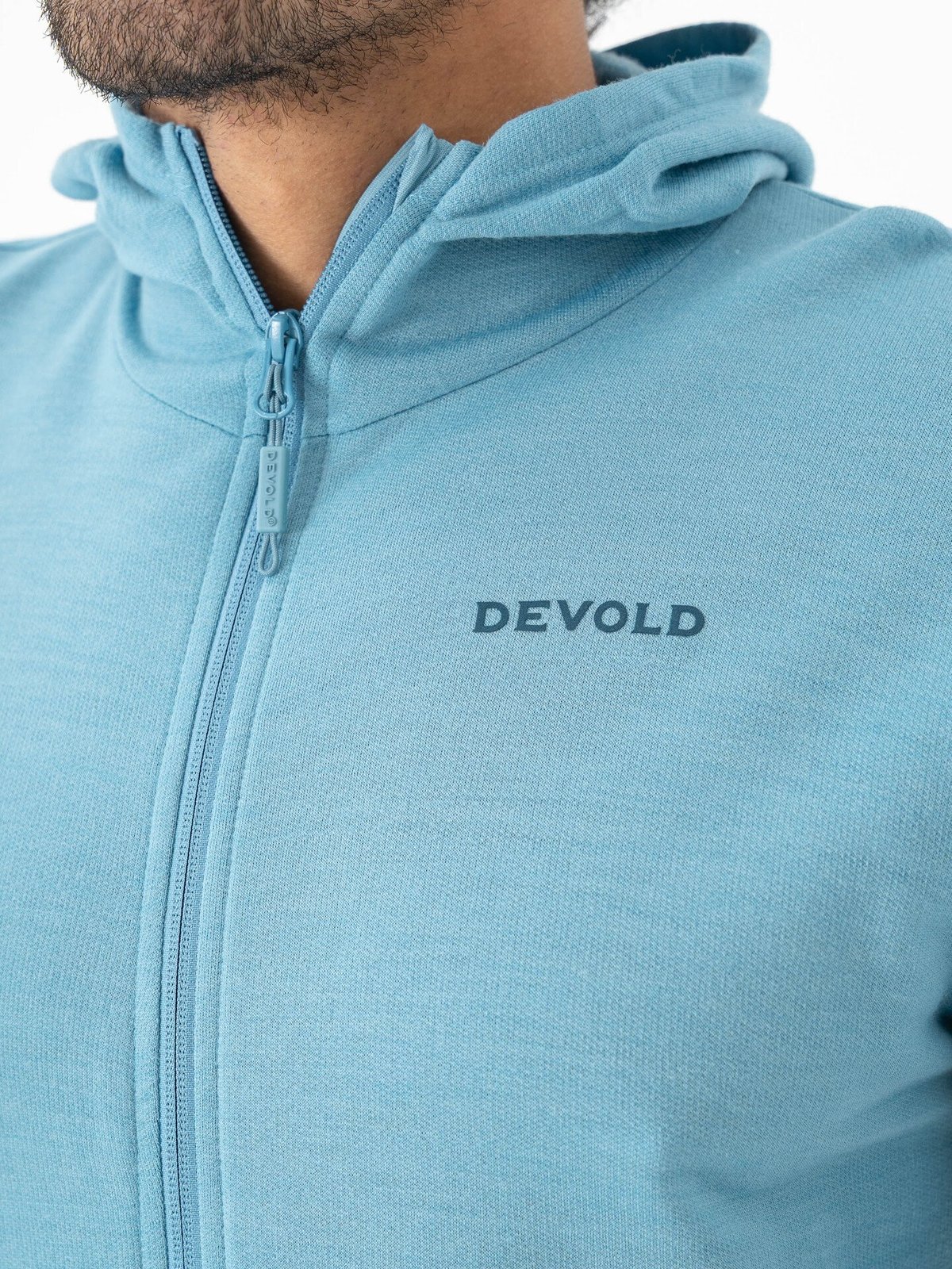 Devold Everyday Zip Hoodie Man Skyblue