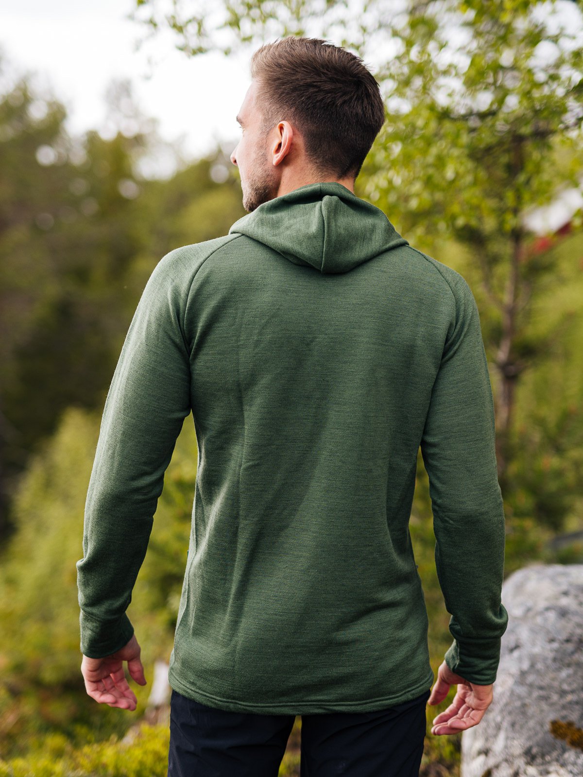 Devold Nibba Man Jacket W/Hood Forest Melange