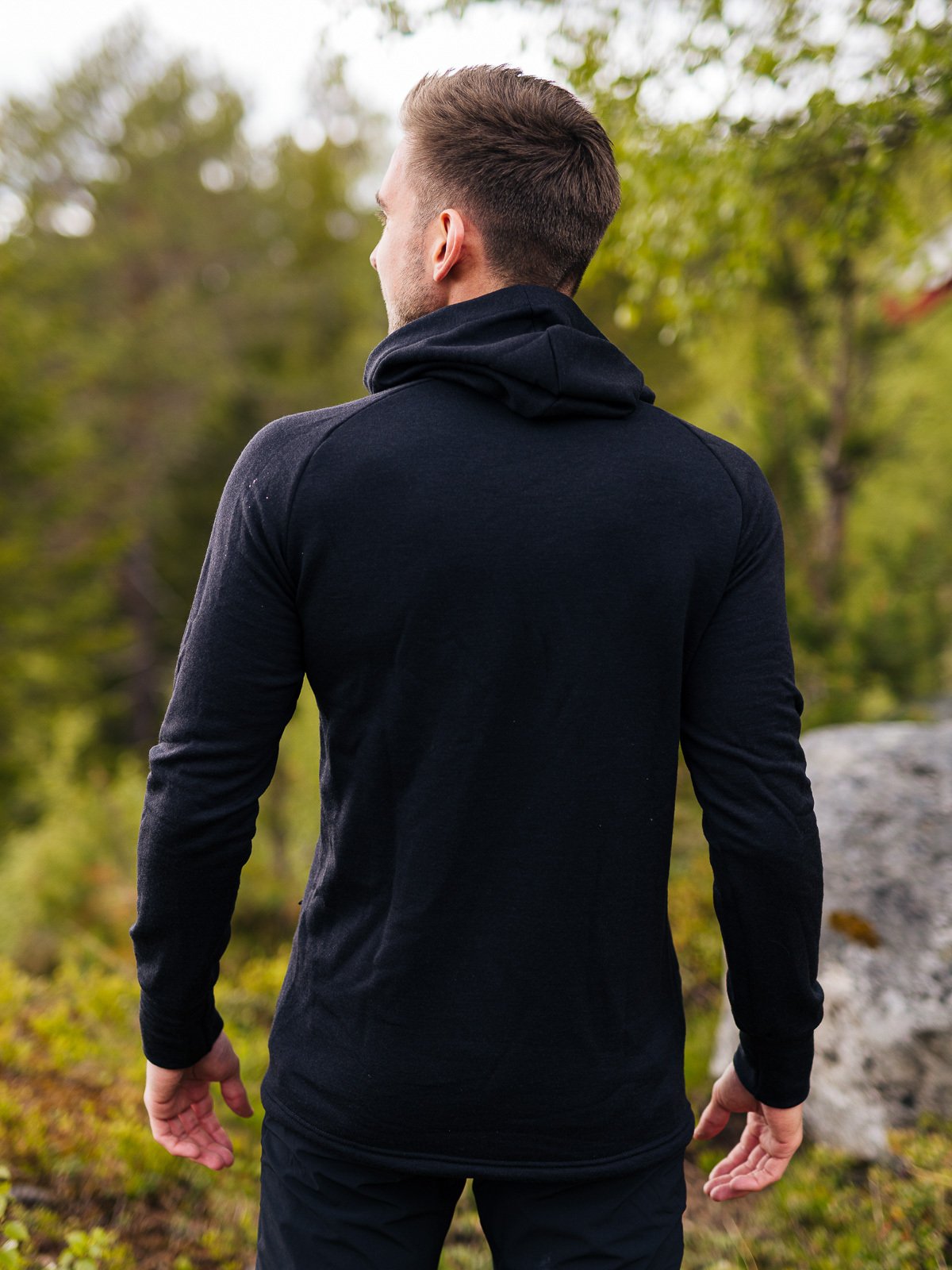 Devold Nibba Man Jacket W/Hood Caviar