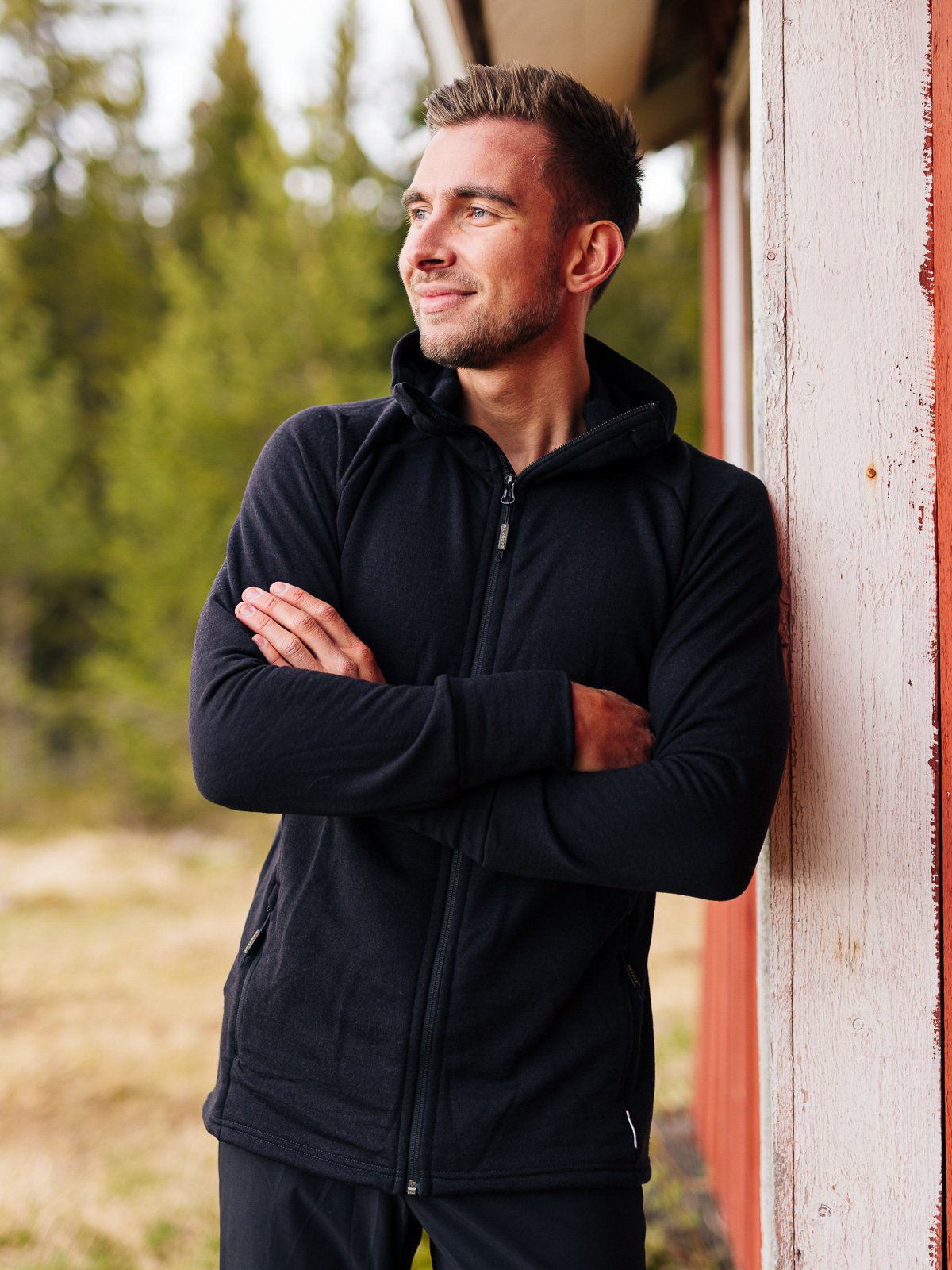 Devold Nibba Man Jacket W/Hood Caviar