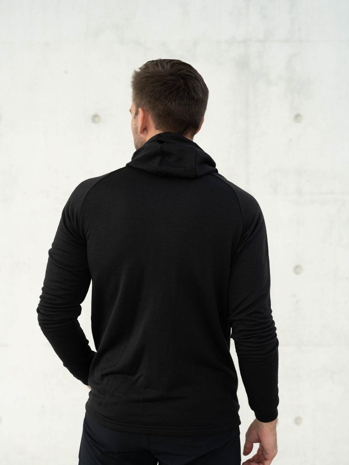 Devold Nibba Merino Jacket Hood Man Black