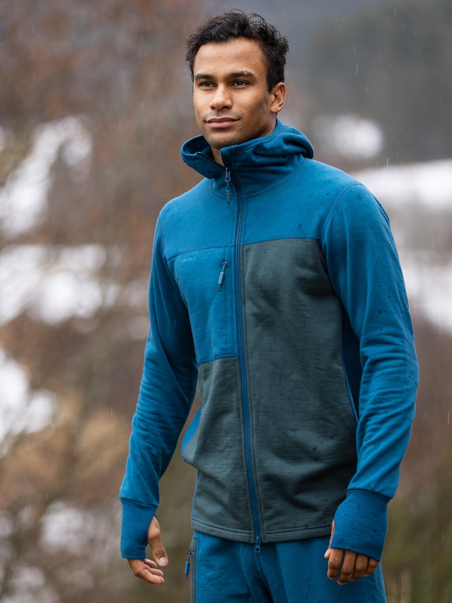 Devold Nibba Hiking Man Jacket W/Hood Flood/Woods