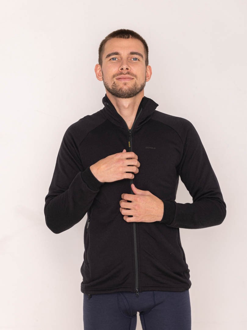 Devold Nibba Merino Jacket Man Black