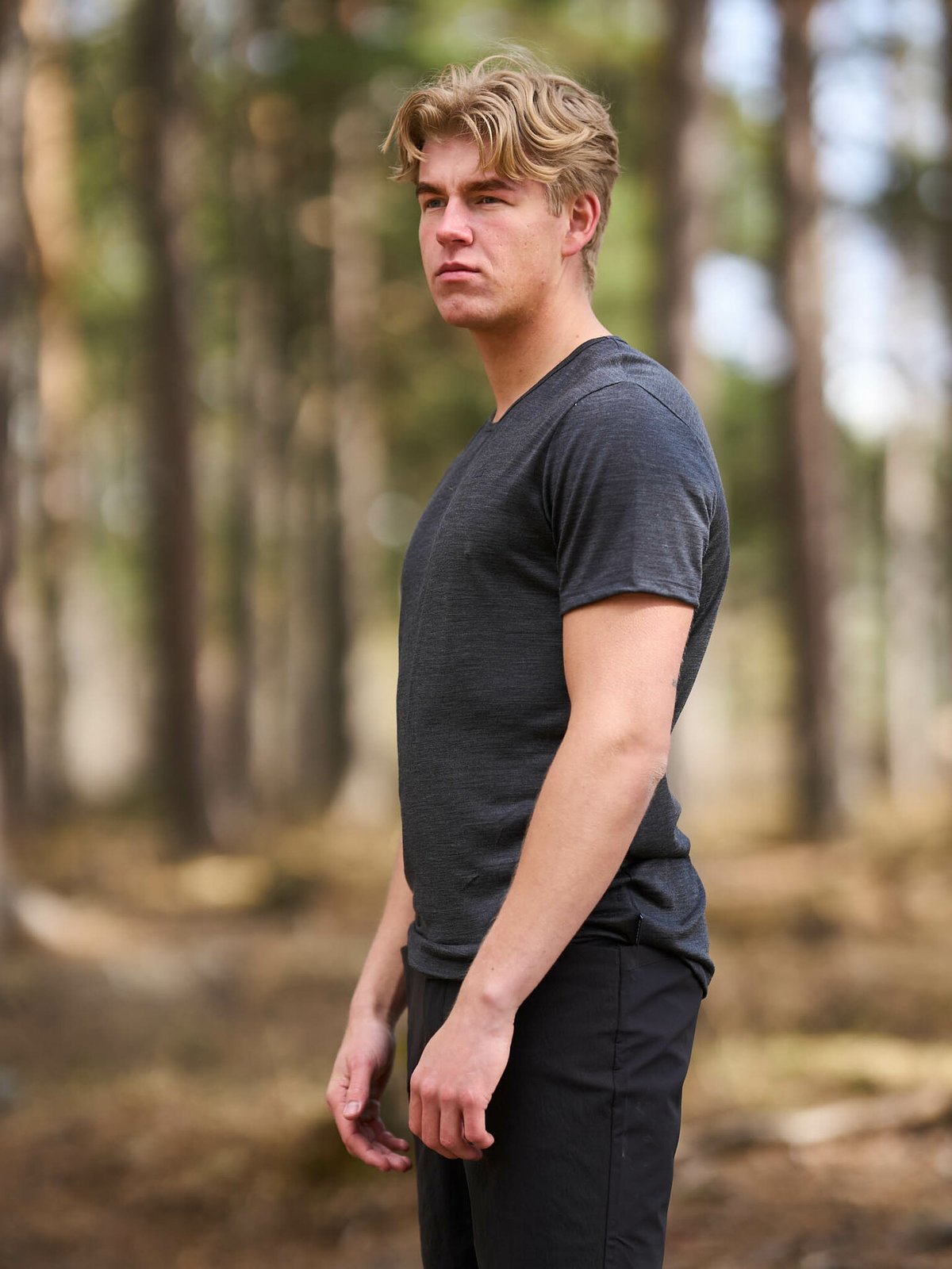 Devold Valldal Merino 130 Tee Man Anthracite